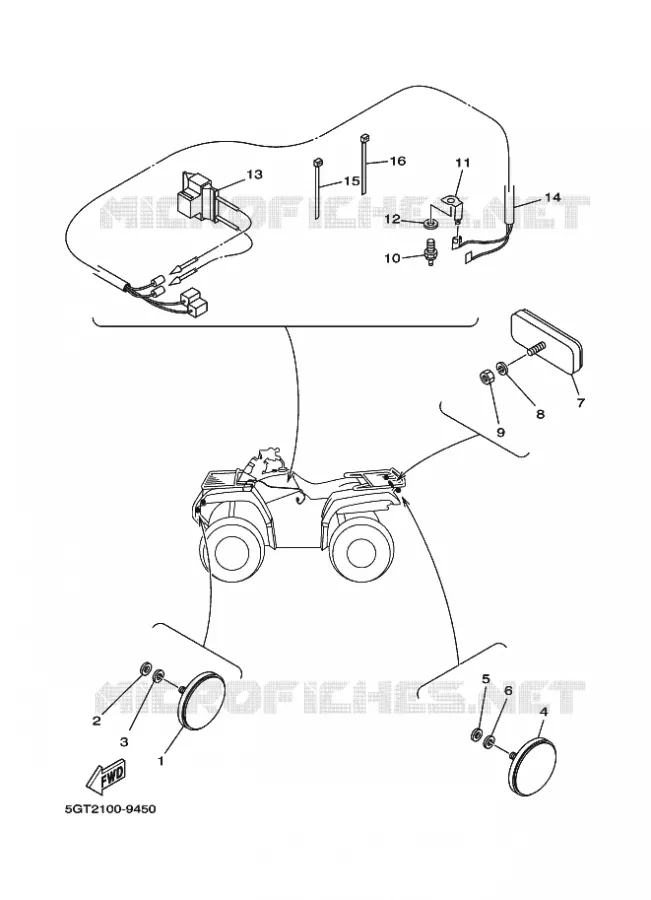 ELECTRISCH 3 Yamaha QUAD 600 2000 YFM  YFM600FWA