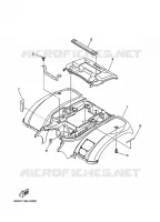 ACHTERSPATBORD  voor Yamaha YFM660FWA  2002