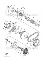 STARTMOTOR KOPPELINGS voor Yamaha YFM660FWA  2002