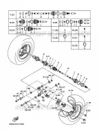 ACHTERWIEL voor Yamaha YFM660FWA  2005