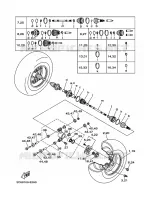 ACHTERWIEL voor Yamaha YFM660FWA  2006