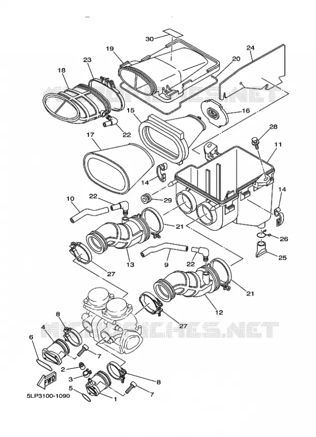 INLAAT Yamaha QUAD 660 2001 RAPTOR  YFM660R
