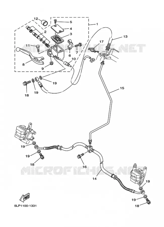 REMPOMP VOOR Yamaha QUAD 660 2003 RAPTOR  YFM660R YFM660RR