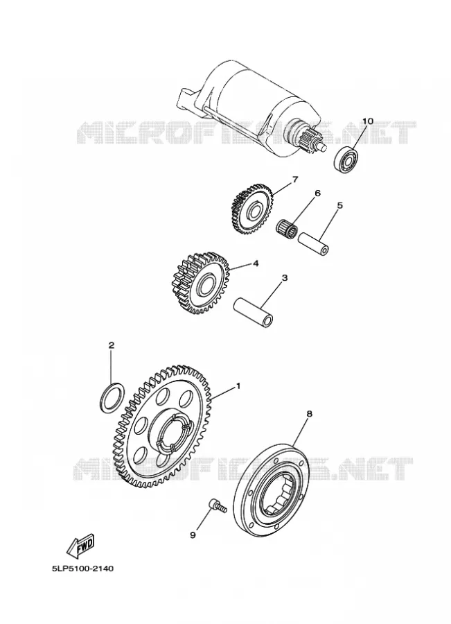 STARTMOTOR Yamaha QUAD 660 2003 RAPTOR  YFM660R YFM660RR