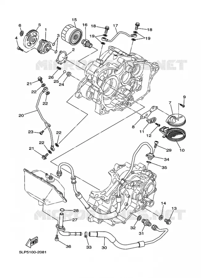 OLIEPOMP Yamaha QUAD 660 2003 RAPTOR  YFM660R YFM660RR