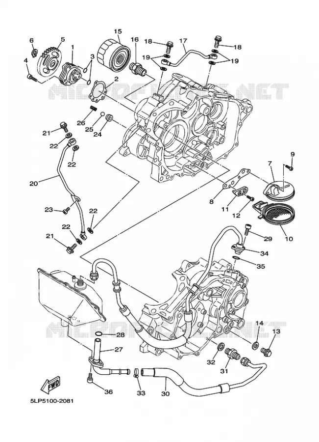OLIEPOMP Yamaha QUAD 660 2004 RAPTOR  YFM660R YFM660RS