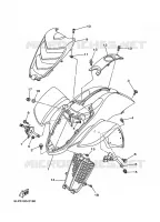 VOORSPATBORD  660 yamaha-motorfietsen 2005 RAPTOR 5LP5100-2190