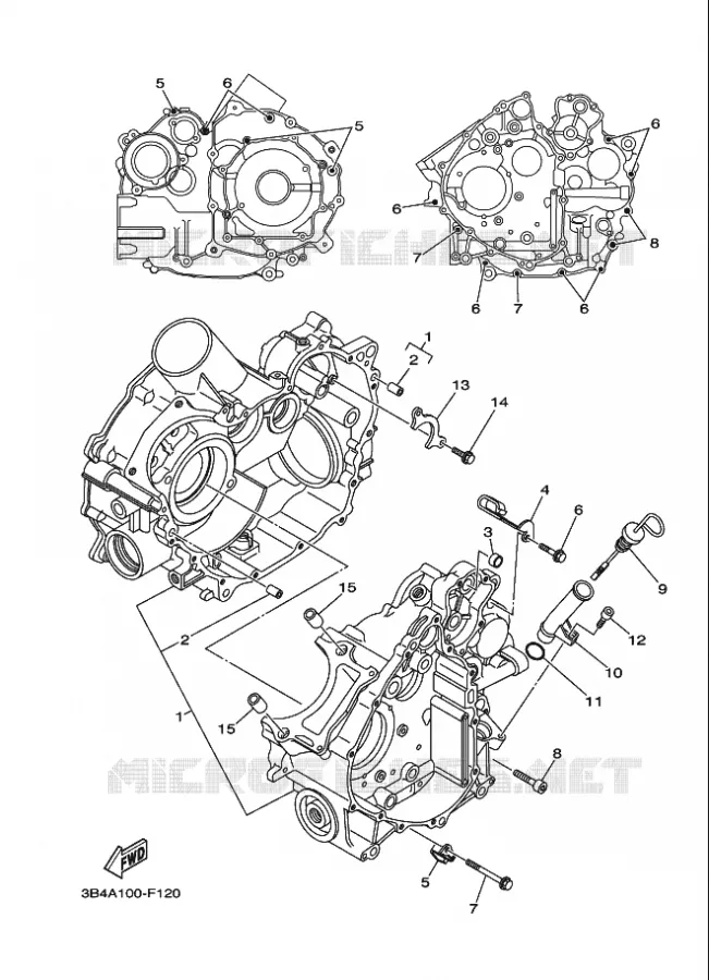 CARTERDELEN Yamaha QUAD 700 2007 GRIZZLY  YFM700FWAD GRIZZLY 700 FI
