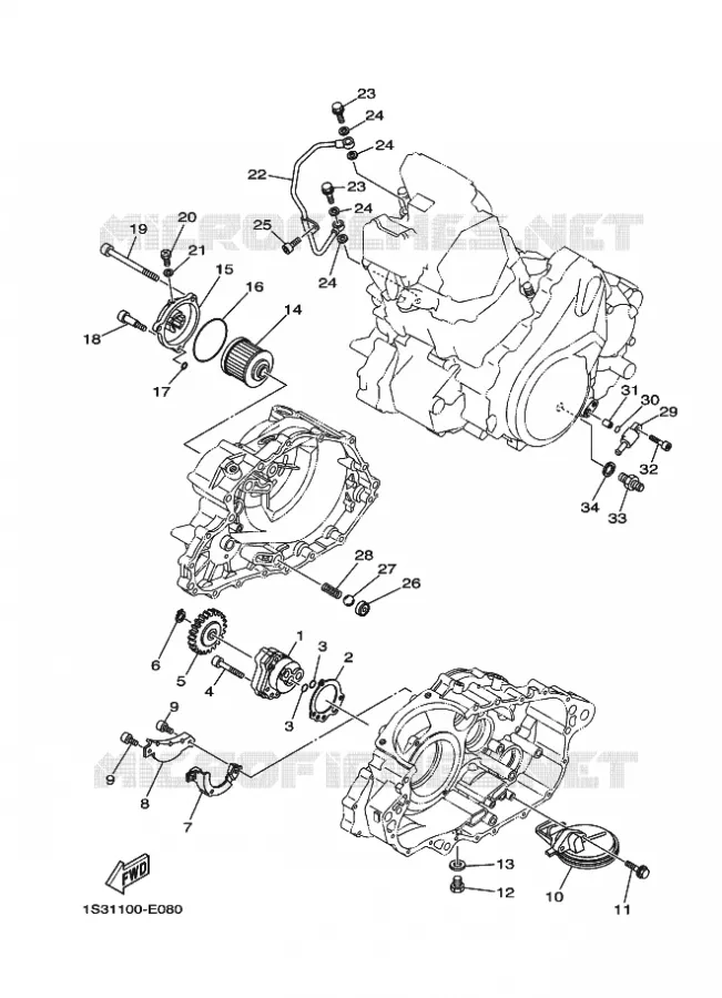 OLIEPOMP Yamaha QUAD 700 2010 RAPTOR  YFM700R SE
