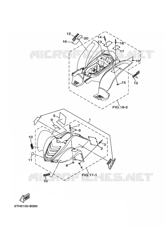 STICKER / LABEL 3 Yamaha QUAD 80 2003 RAPTOR  YFM80W YFM80WR