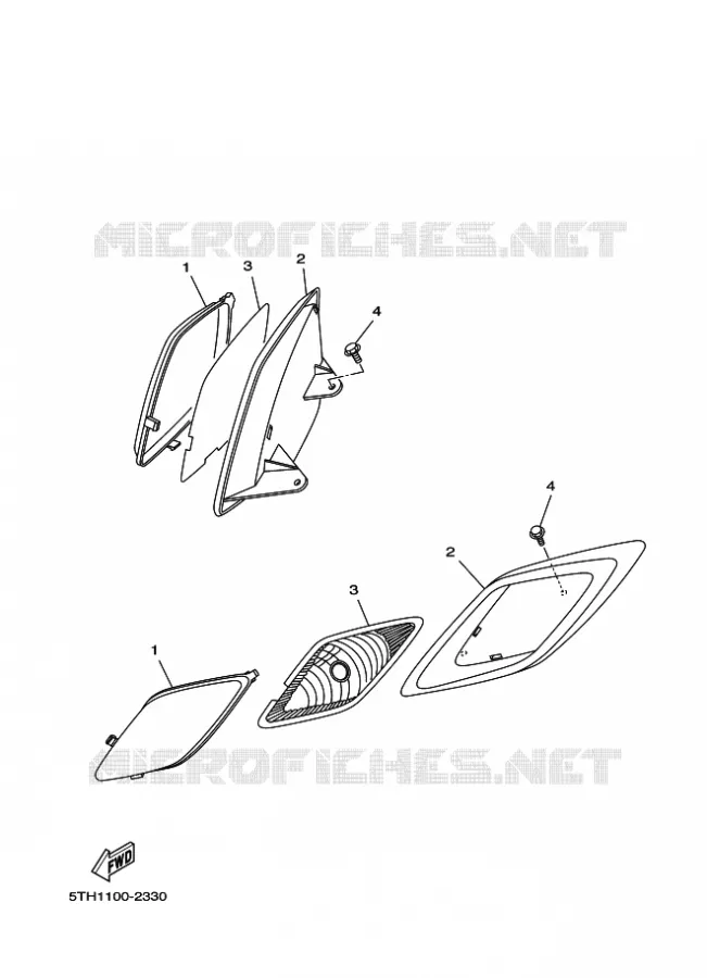 KOPLAMP Yamaha QUAD 80 2007 RAPTOR  YFM80W YFM80