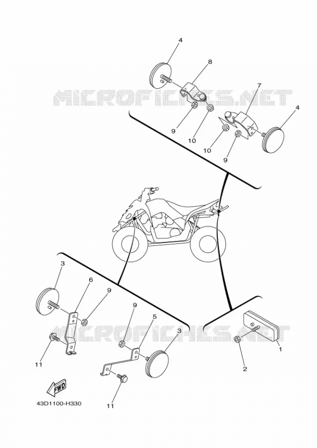 ELECTRISCH 2 Yamaha QUAD 90 2009 RAPTOR  YFM90R