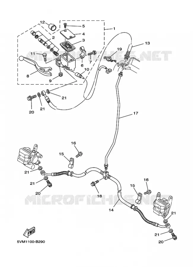 REMPOMP VOOR Yamaha QUAD 200 2003 BLASTER  YFS200 YFS200R BLASTER