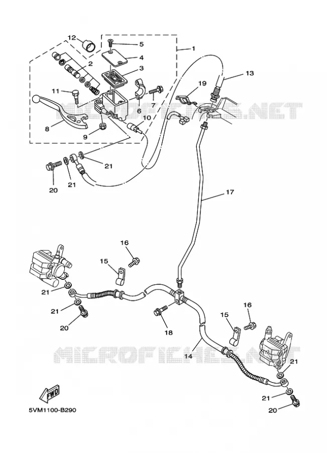 REMPOMP VOOR Yamaha QUAD 200 2005 BLASTER  YFS200 YFS200T BLASTER