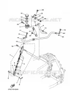 REMPOMP ACHTER voor Yamaha YFZ450 2008
