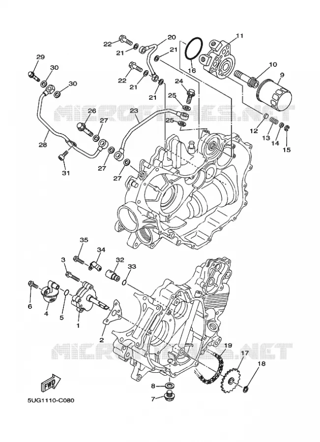 OLIEPOMP Yamaha SIDE BY SIDE 660 2005 RHINO  YXR660F RHINO