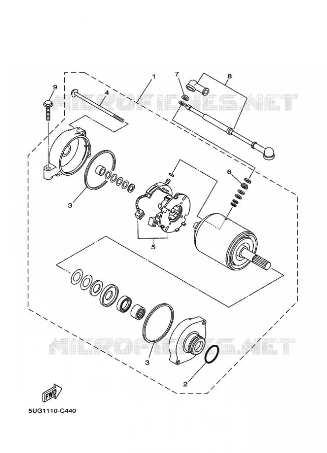 STARTMOTOR Yamaha SIDE BY SIDE 660 2005 RHINO  YXR660F RHINO