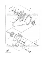 WATERPOMP / SLANGEN voor Yamaha YXR660F 2006