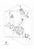 GASKLEP HUIS voor Yamaha YXR700F 2008