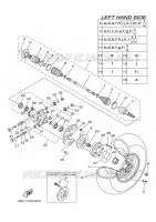 ACHTERWIEL voor Yamaha YXR700F 2009