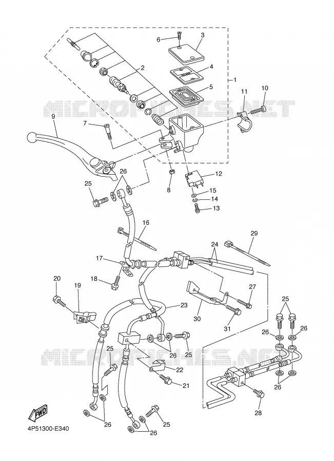 POMP VOOR Yamaha MOTO 600 2007 FAZER ABS  FZ6-SA