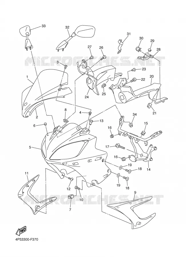 KAP 1 Yamaha MOTO 600 2007 FAZER ABS  FZ6-SA
