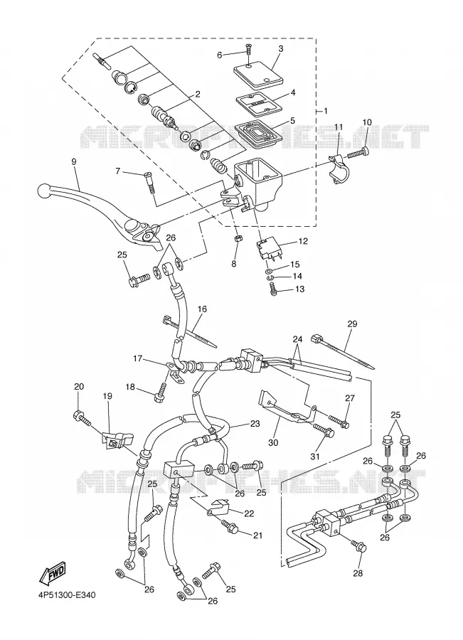POMP VOOR Yamaha MOTO 600 2007 FAZER ABS  FZ6-SA