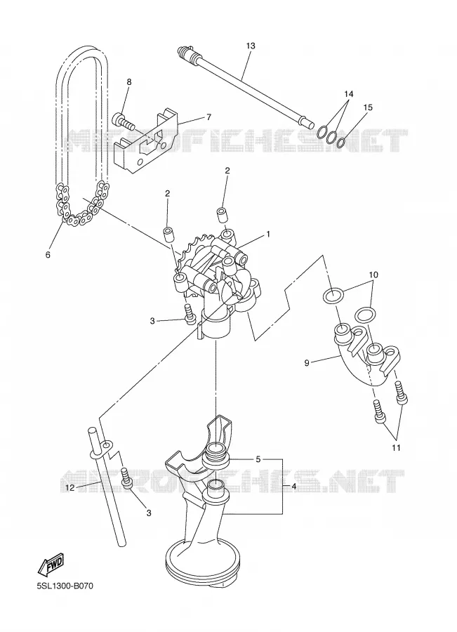 OLIEPOMP Yamaha MOTO 600 2007 FAZER S2 ABS  FZ6-SAHG