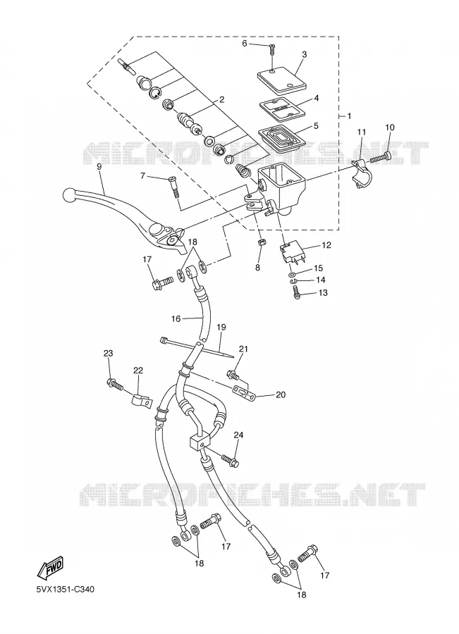 POMP VOOR Yamaha MOTO 600 2006 FAZER  FZ6-SSV