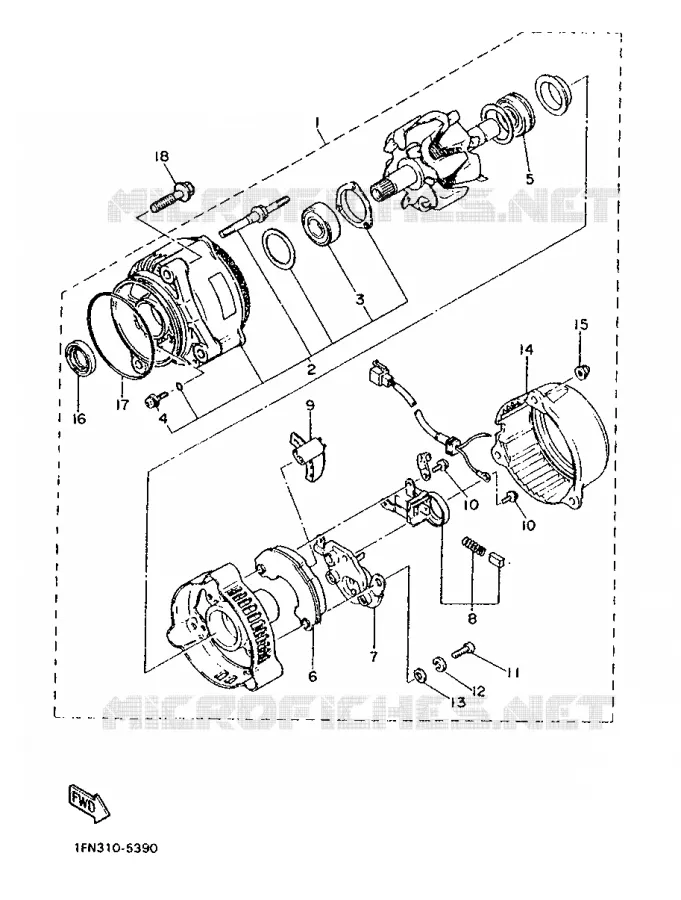 DYNAMO Yamaha MOTO 750 1986 FZ  FZ750