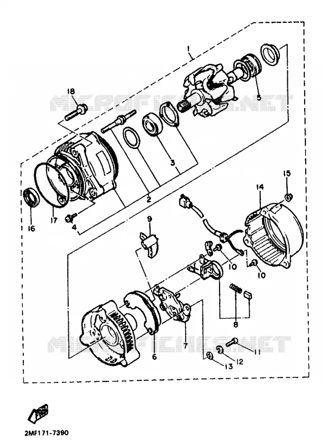 DYNAMO Yamaha MOTO 750 1987 FZ  FZ750