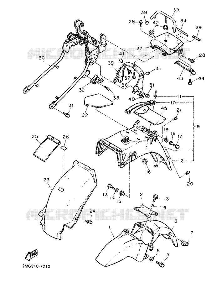 SPATBORD Yamaha MOTO 750 1987 FZ  FZ750