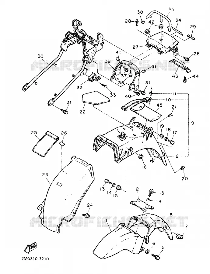 SPATBORD Yamaha MOTO 750 1987 FZ  FZ750