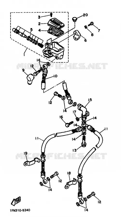POMP VOOR Yamaha MOTO 750 1987 FZ  FZ750