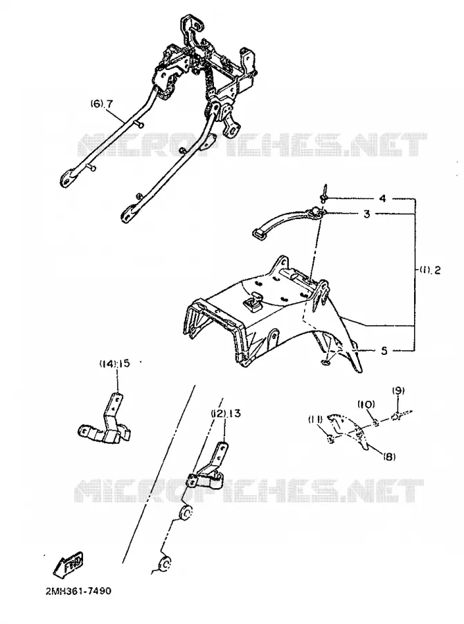 OPTIONELE ONDERDELEN - CHASSIS - FOR AUSTRIA Yamaha MOTO 750 1987 FZ  FZ750