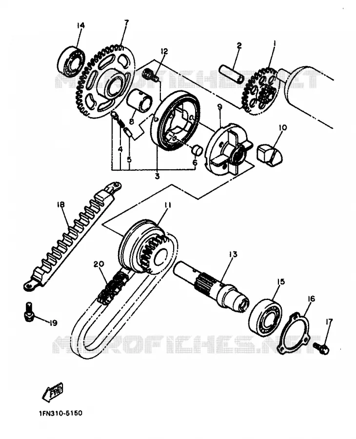 STARTMOTOR Yamaha MOTO 750 1988 FZ  FZ750