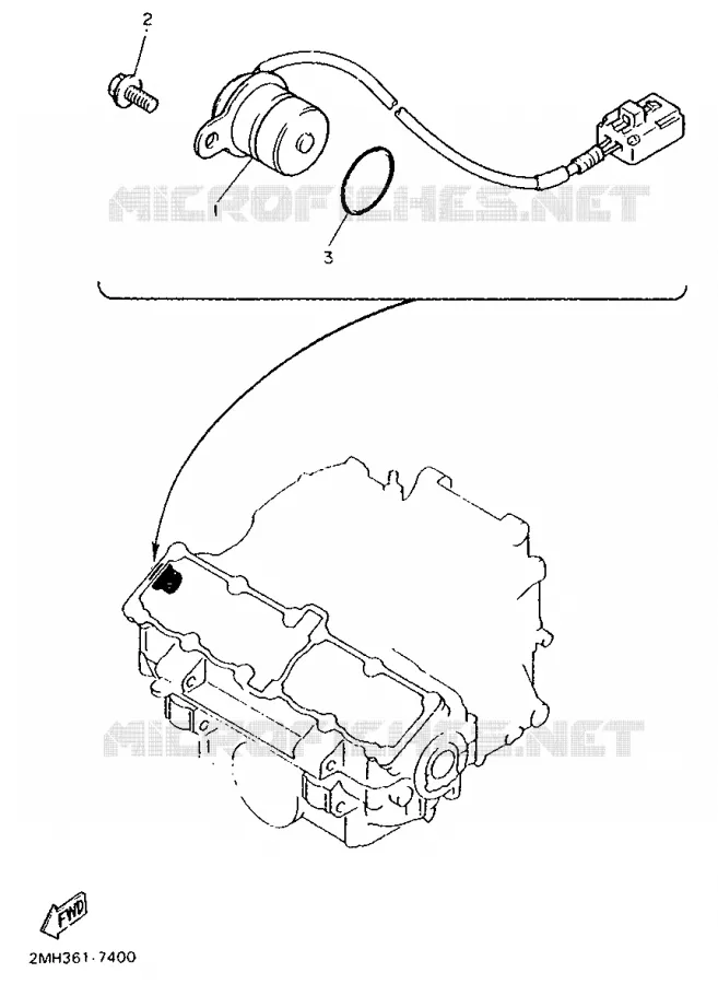 DYNAMO PICKUP Yamaha MOTO 750 1989 FZ  FZ750