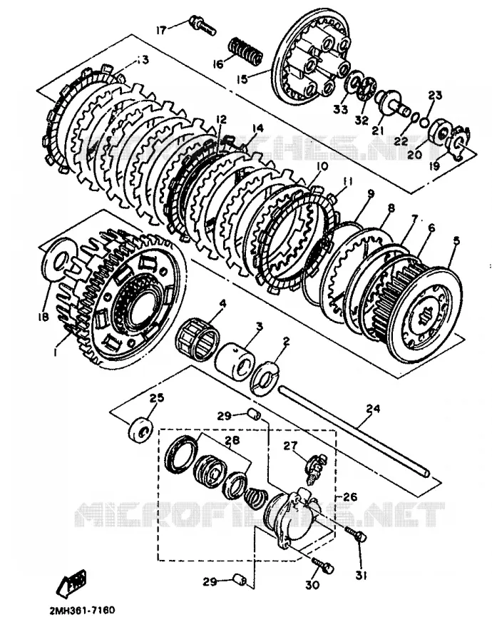 STARTMOTOR KOPPELINGS Yamaha MOTO 750 1989 FZ  FZ750