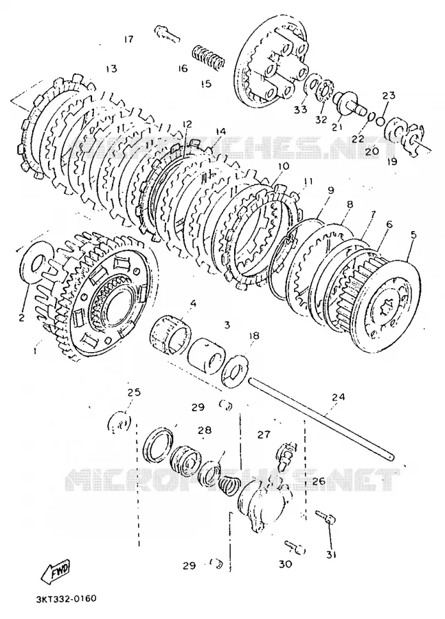 STARTMOTOR KOPPELINGS Yamaha MOTO 750 1990 FZ  FZ750