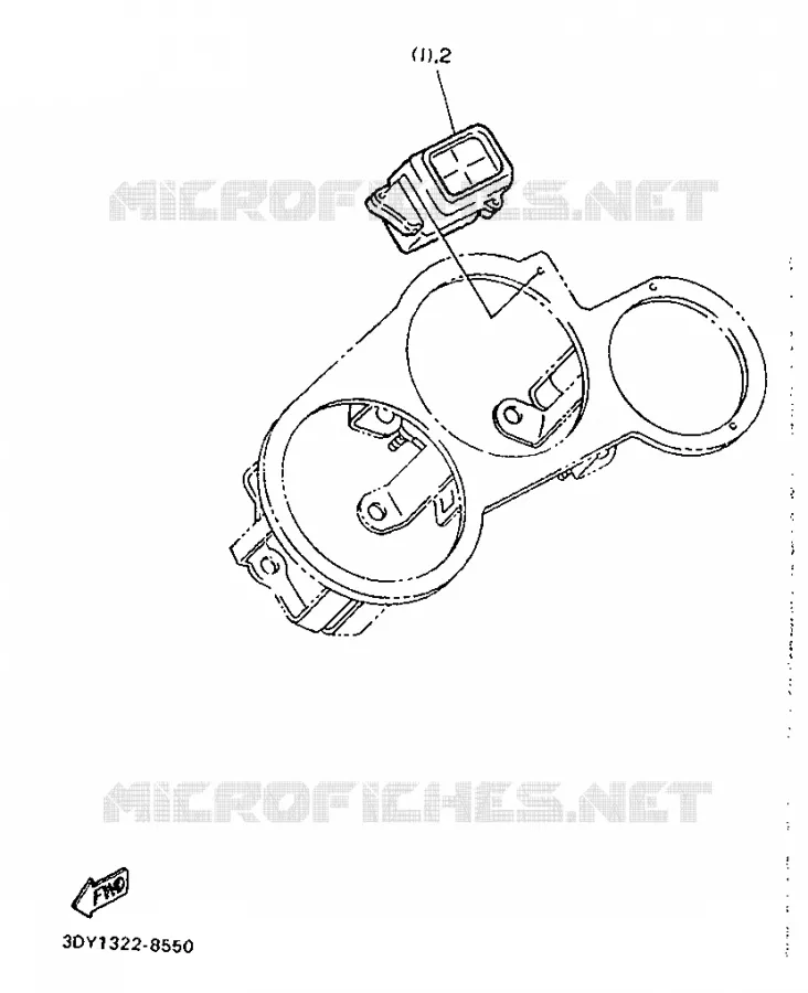 ALTERNATIEF TELLER Yamaha MOTO 750 1990 FZ  FZ750