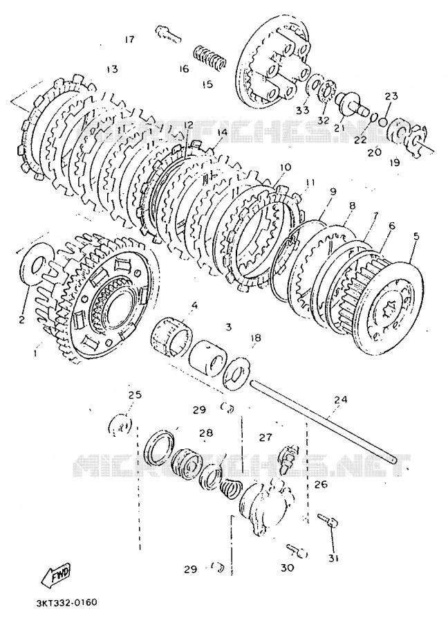 STARTMOTOR KOPPELINGS Yamaha MOTO 750 1991 FZ  FZ750