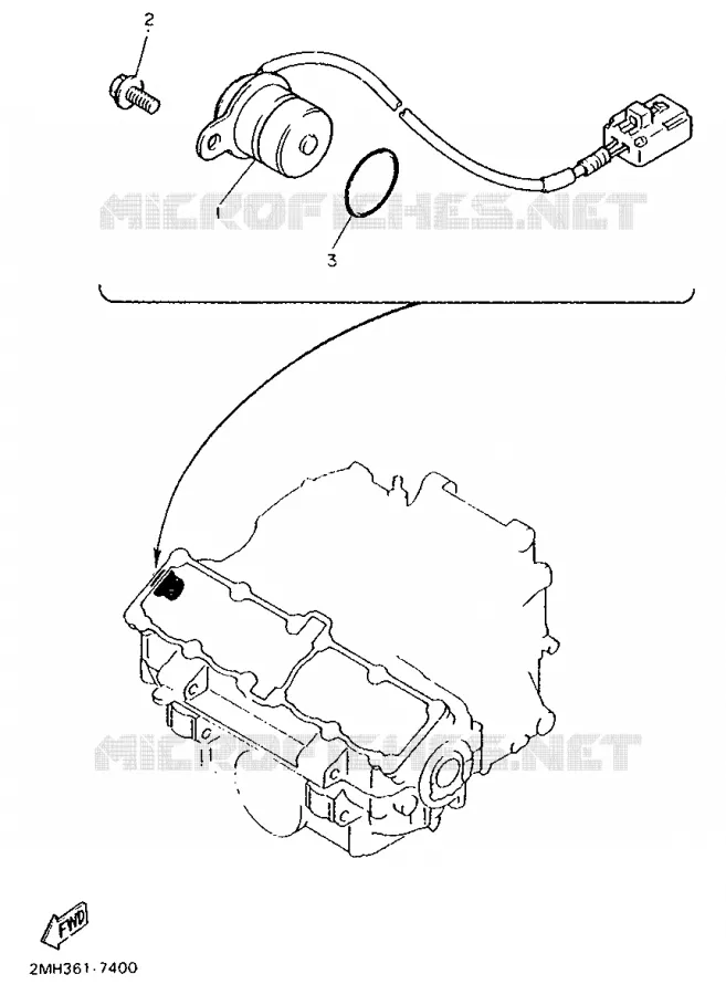 DYNAMO PICKUP Yamaha MOTO 750 1991 FZ  FZ750