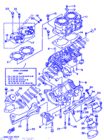 CILINDER / CARTERDELEN voor Yamaha RA700A 1995