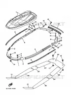 GUNWALE & MAT voor Yamaha RA700A 1995