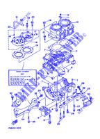 CILINDER / CARTERDELEN voor Yamaha WB650 1994
