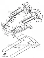 GUNWALE & MAT voor Yamaha WRA650S 1990