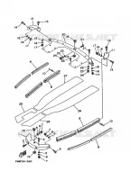 GUNWALE & MAT voor Yamaha WRB650R 1993