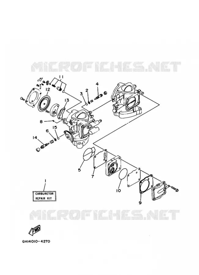 REPARATIESET 2 Yamaha WAVERUNNER 700 1995 JET  WVT700