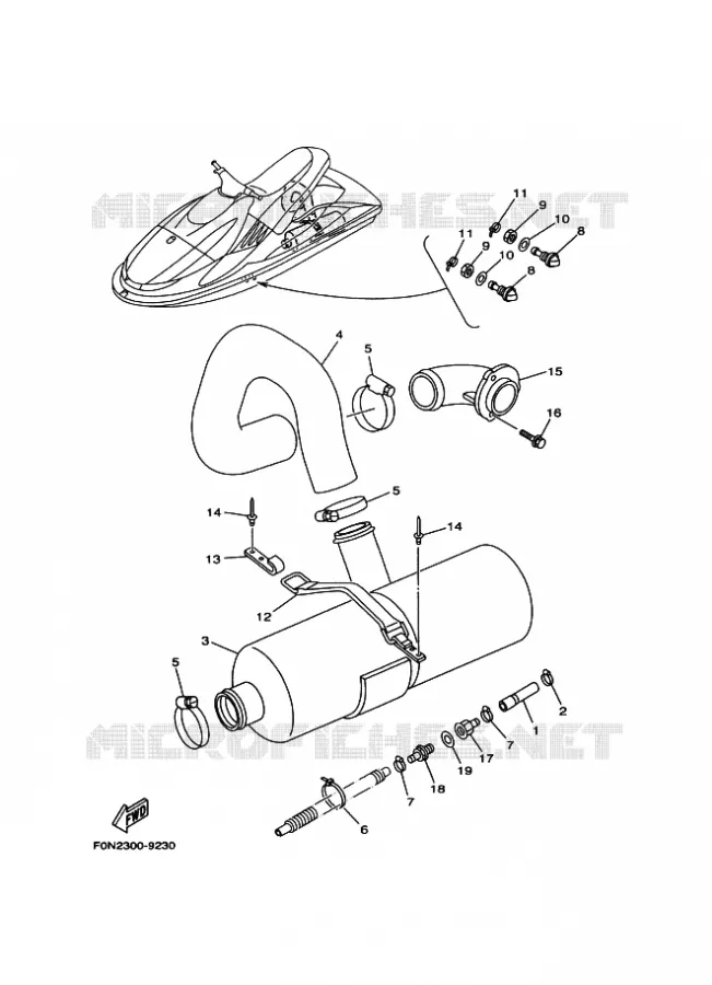 UITLAAT 2 Yamaha WAVERUNNER 800 1999 JET  JET FOR WB800