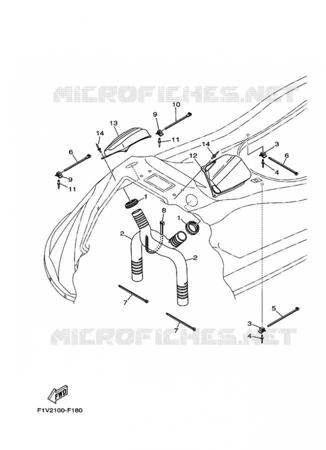 VENTILATION Yamaha WAVERUNNER 700 2009 JET  VX700-H